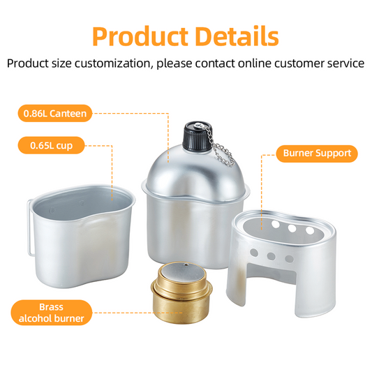 كوب 4 في 1 خارجي بسعة 1 لتر للبيع الساخن . Hot Sale 1L 4 in 1 Outdoor Camping Hiking