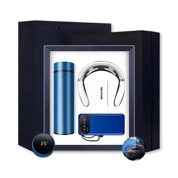 Factory Direct Neck Massager Gift Box Exhibition Gift Sets with Free Logo for Customers Present