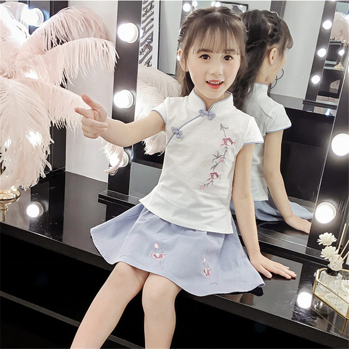 Baby Girls Hanfu Clothes Set-ملابس هانفو