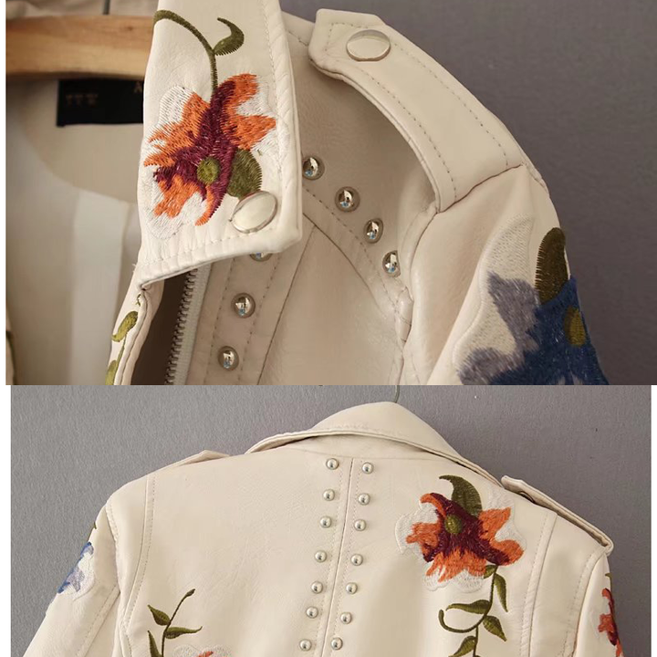 Women's faux leather jacket