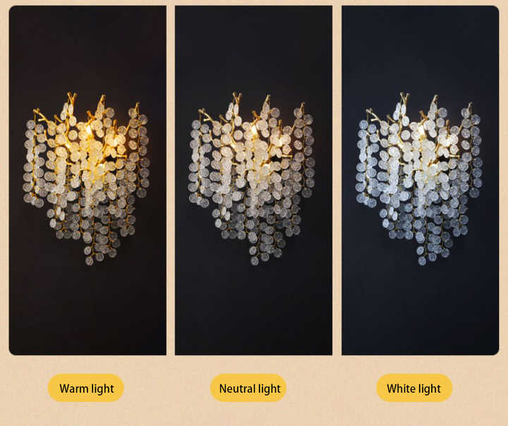 مصباح كريستال جداري فاخر حديث مزخرف - Modern Luxury Crystal Wall Lamp Decorative