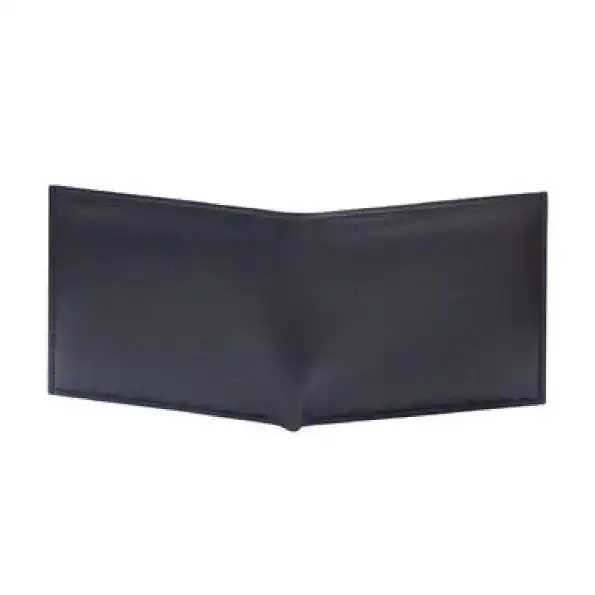 Luxury Black Men's Card Wallet with Logo.