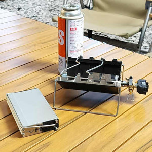 Small portable lightweight folding gas stove. Factory Wholesale Portable Lightweight