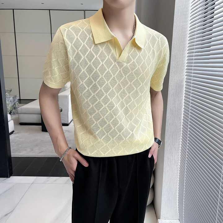 Men's slim fit shirts with a slit