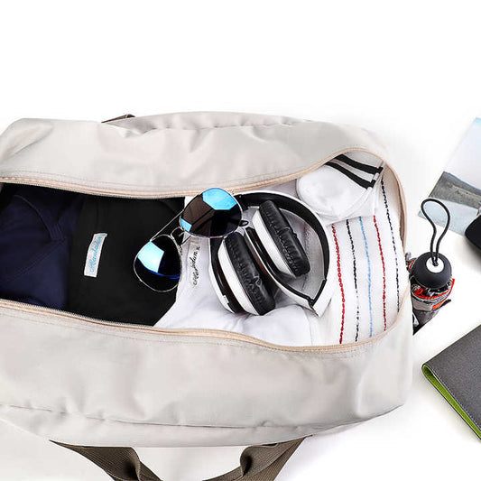 حقيبة السفر المصنوعة من القماش الخشن