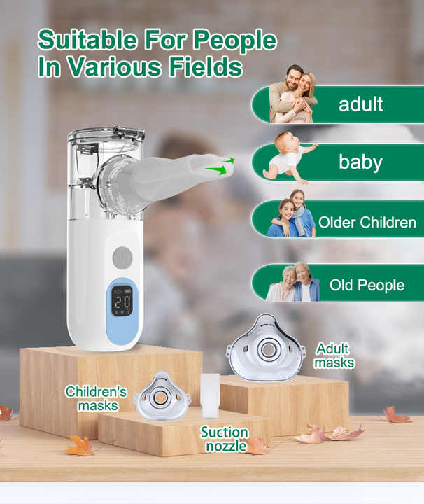 Handheld Medical Nebulizer Mesh Nebulizer for Adults