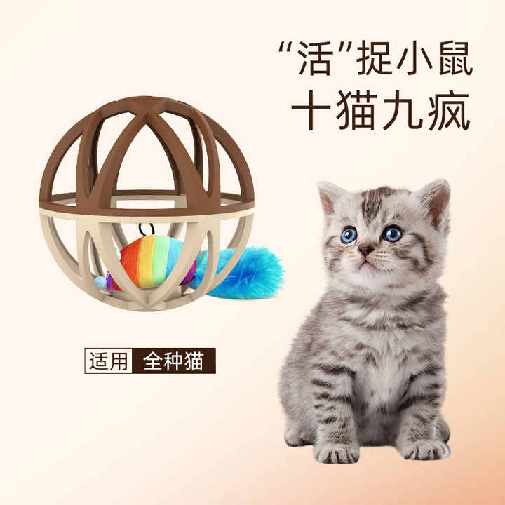 Interactive Plastic Cat and Mouse Cage New Pet Supplies for Cat Entertainment
