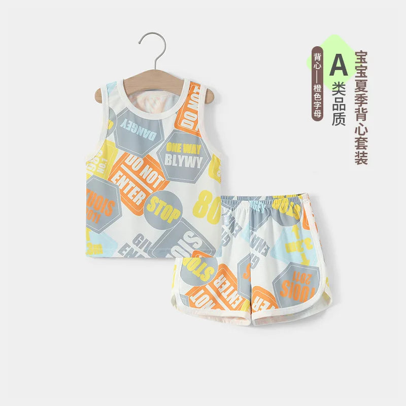 مجموعة ملابس أطفال صيفية - Shorts Set Girls'