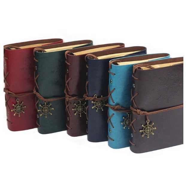 antique leather notebook