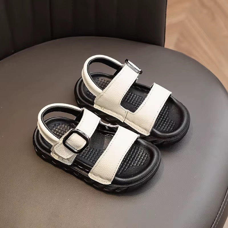 Genuine leather children's sandals
