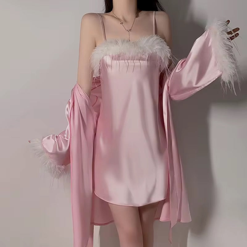 Women's halter sleepwear dress