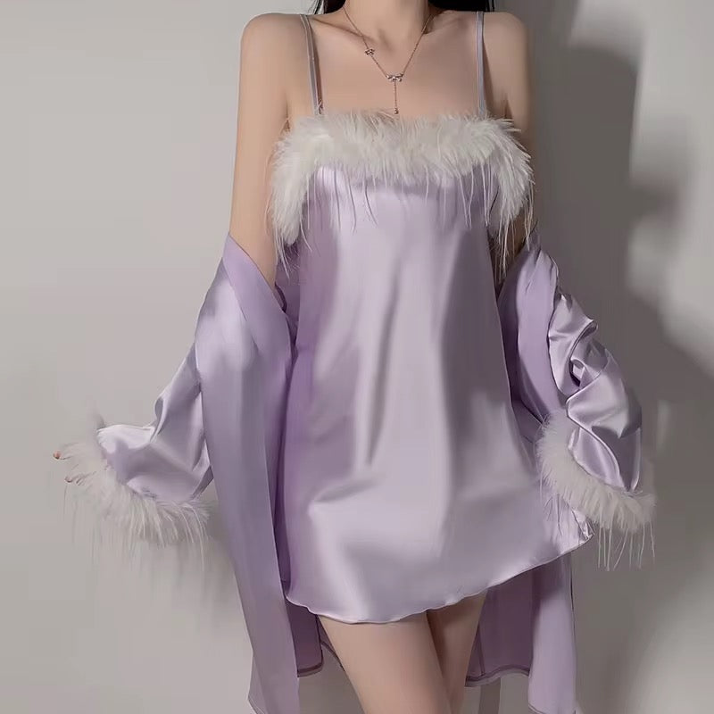Women's halter sleepwear dress