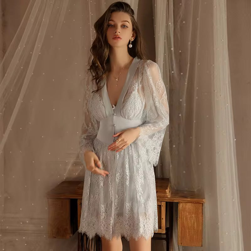 Nightgown sexy robe