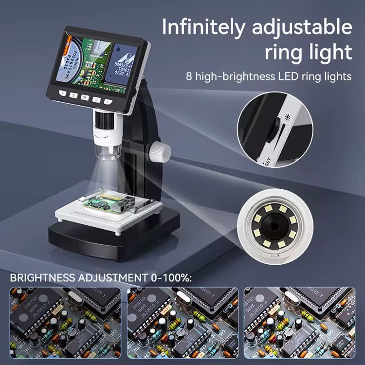 لإصلاح الإلكترونيات الرقمية 4.3 بوصة - Digital Microscope for Electronics