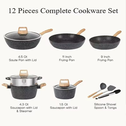 Luxury black cookware