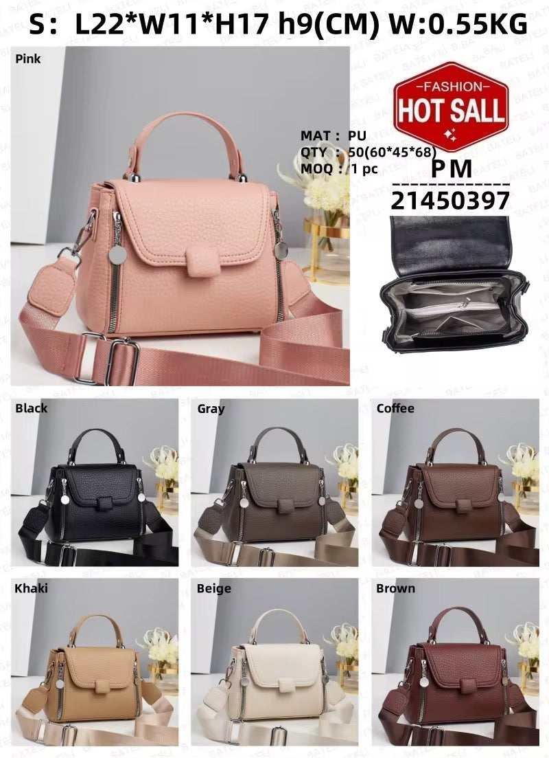 Women's faux leather handbag