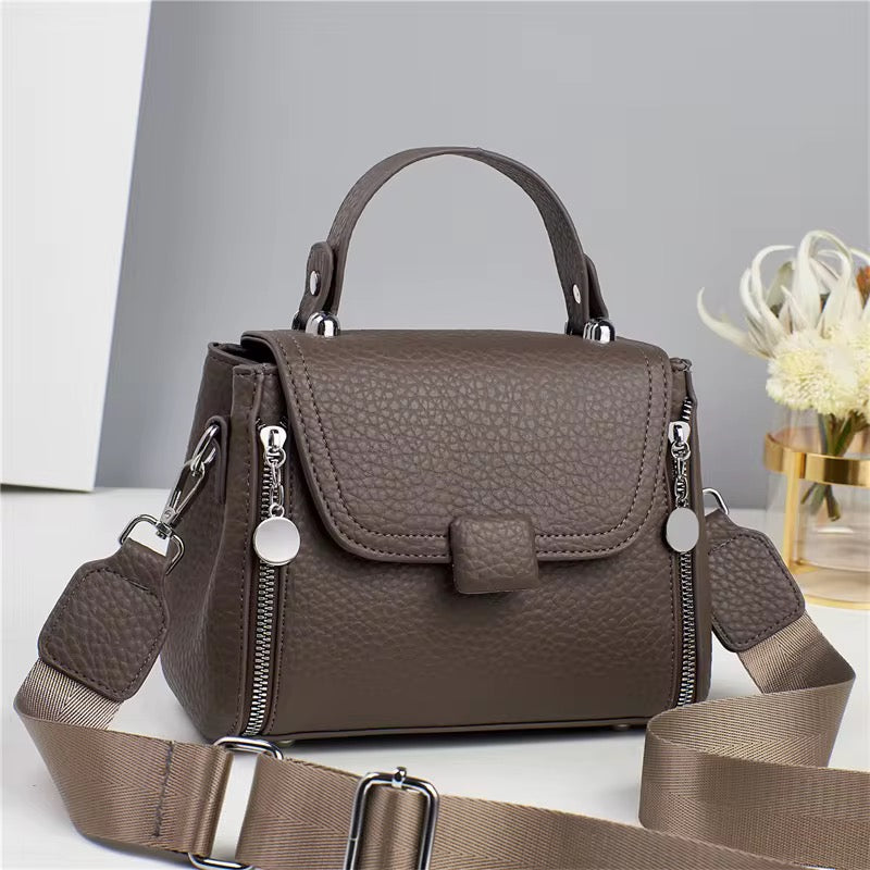 Women's faux leather handbag