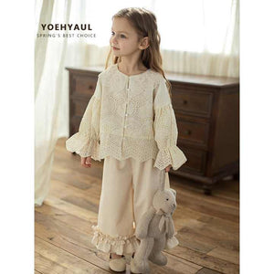 قميص أميرة قطني مطرز للأطفال الصغارToddler Kids Embroidery Cotton