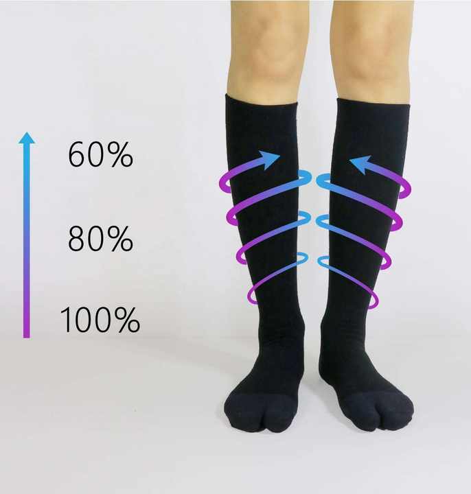 Breathable and Sustainable Knitted Technique for جوارب ضغط لطيفة بطول الركبة بنقوش حيوانية