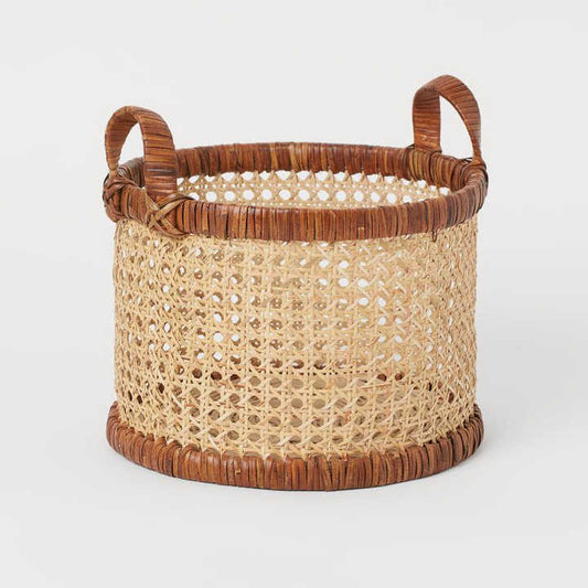 سلة تخزين كبيرة الحجم من الحبال القطنية -Large Cotton Love Storage Basket