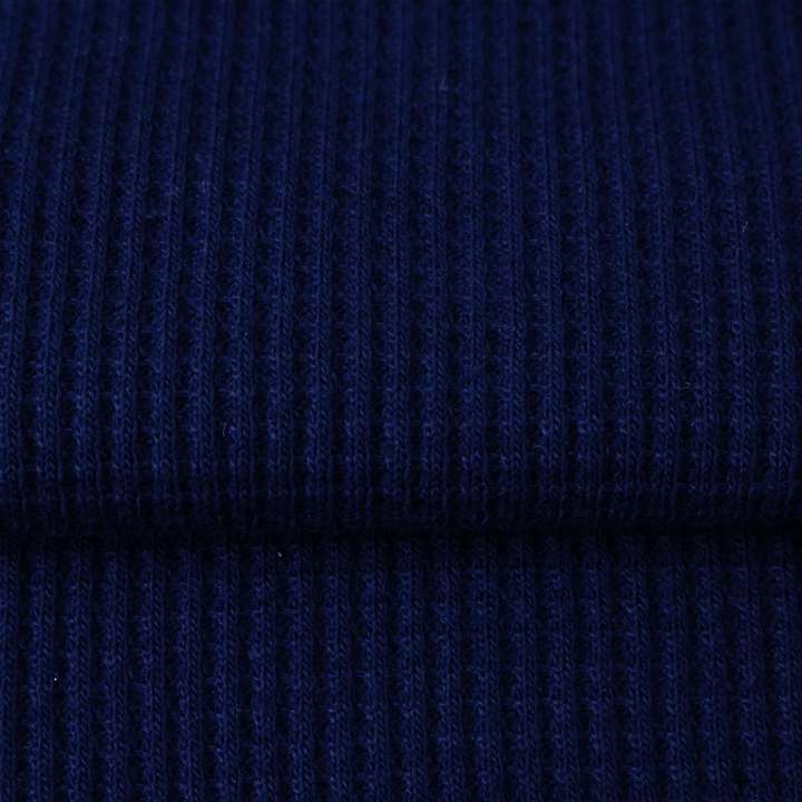 Dye Waffle Fabric with Wicking Finish Modern Design 65% Polyester 35% Cotton