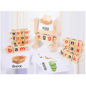 Wooden alphabet learning games 