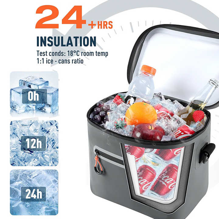 Soft Insulated Food Cooler Bag, Waterproof and 