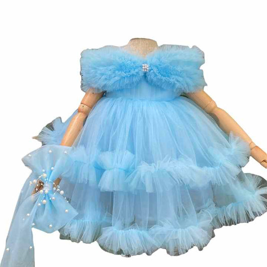 Baby Girl Pack in Plastic Bag Vietnamese Manufacture - فستان أطفال فستان أميرة عصري