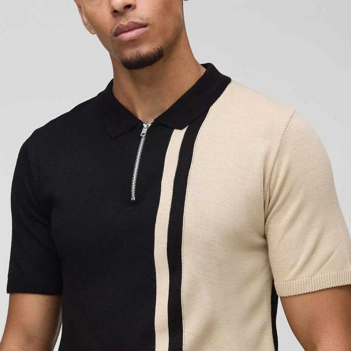 قميص بولو رجالي كاجوال . Men's casual plus size quick-dry polo