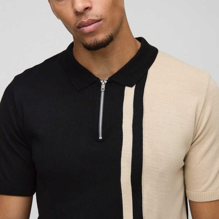 قميص بولو رجالي كاجوال . Men's casual plus size quick-dry polo