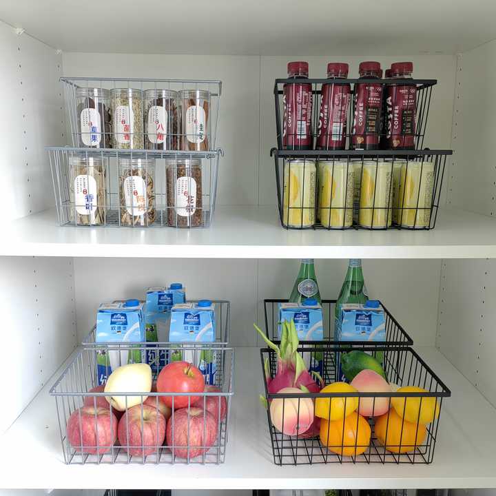 metal wire storage basket 