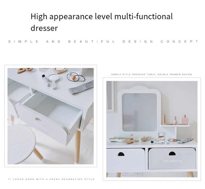 wooden dressing table for children 