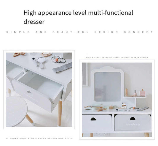 wooden dressing table for children 