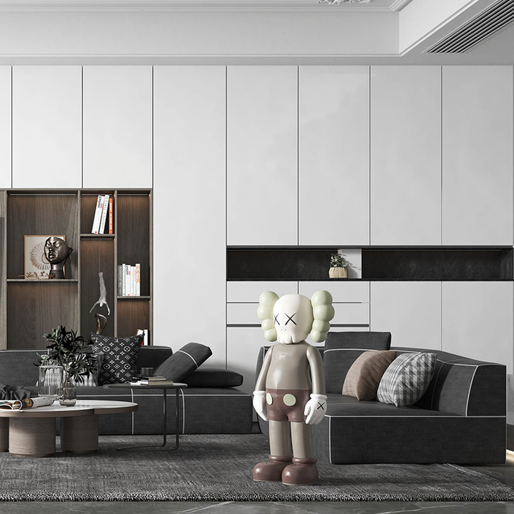 Wine Cabinet Suitable for Living Roomبيع المصنع مباشرة تصميم عرض غرفة المعيشة