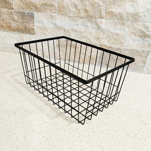metal wire storage basket 