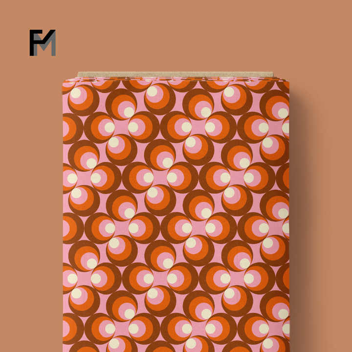 Wallpaper Style for Dress- قماش تانا ليبرتي ناعم من فاينمور ٢٠٢٥، تصميم هندسي