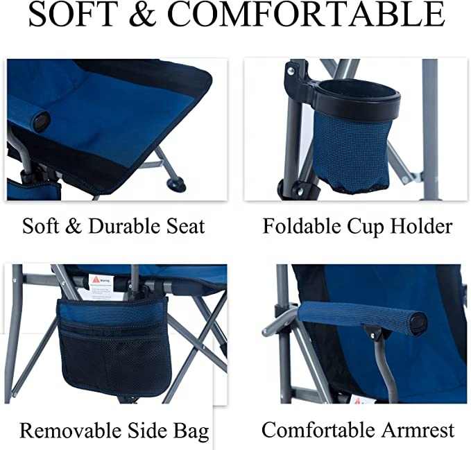 WOQI Basics Portable Folding Camping Chair. 