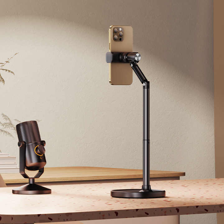 OULAIKE X66F Universal Cell Phone Holder Foldable Stand for Live Streaming 