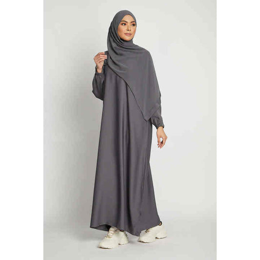 Plain Abaya with -عباية سادة