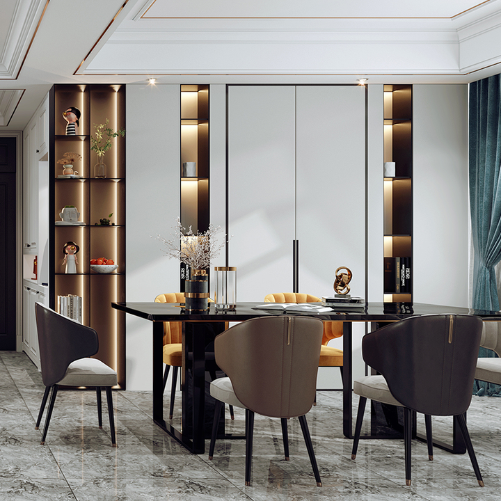 Wine Cabinet Suitable for Living Roomبيع المصنع مباشرة تصميم عرض غرفة المعيشة