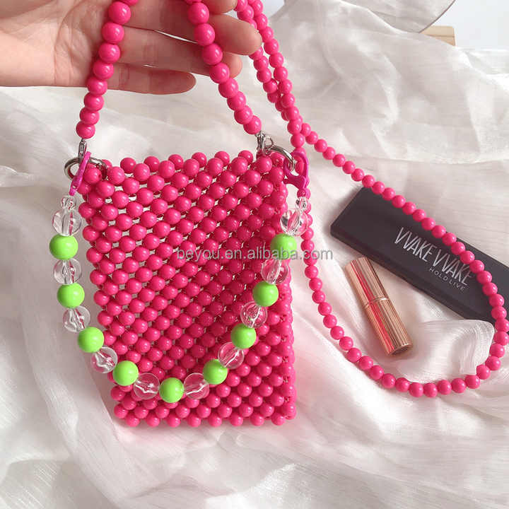 Hot Pink Green Purse One Shoulder-حقيبة يد نسائية
