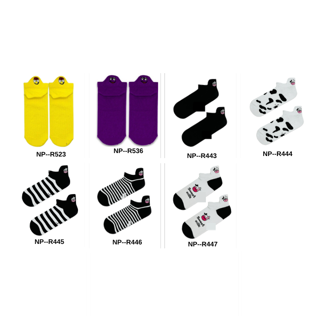 جوارب قطنية مطرزة