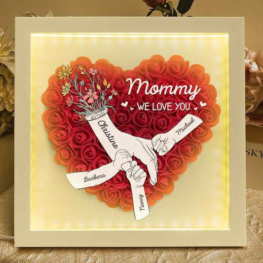 Birthday Gifts for Mum Friends Sisters- صندوق زهور LED أحمر مخصص مقاس