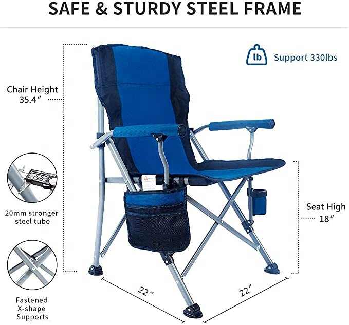 WOQI Basics Portable Folding Camping Chair. 