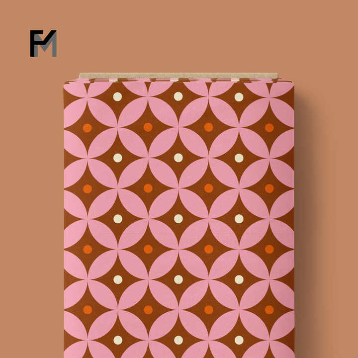 Wallpaper Style for Dress- قماش تانا ليبرتي ناعم من فاينمور ٢٠٢٥، تصميم هندسي