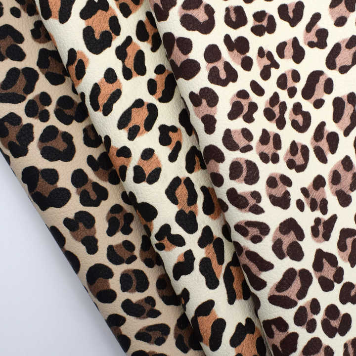 Printed Leopard-Vinyl Fabric 