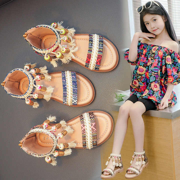 Summer shoes for girls with Chinese designs, fashion - children's sandals 