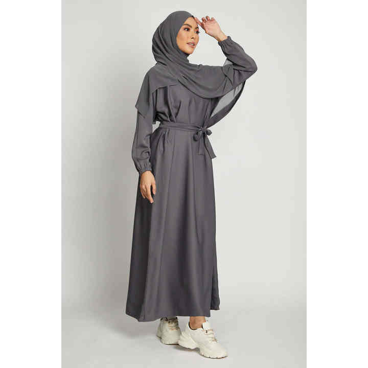 Plain Abaya with -عباية سادة
