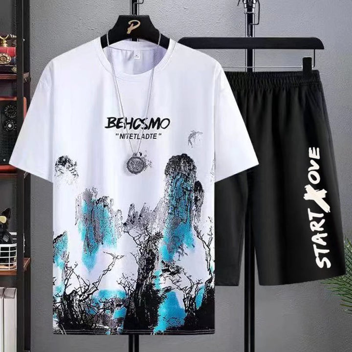 Men's short summer suit 