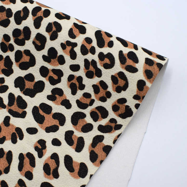 Printed Leopard-Vinyl Fabric 